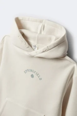 Springfield Kids Sudadera Springfield con capucha blanco Discount