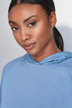 Dash and Stars Sudadera tacto suave azul Online