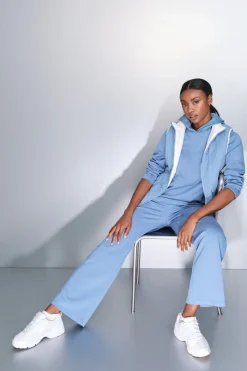 Dash and Stars Sudadera tacto suave azul Online