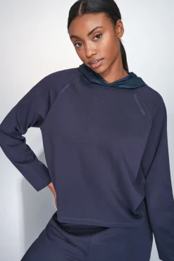 Dash and Stars Sudadera tacto suave oscuro azul New