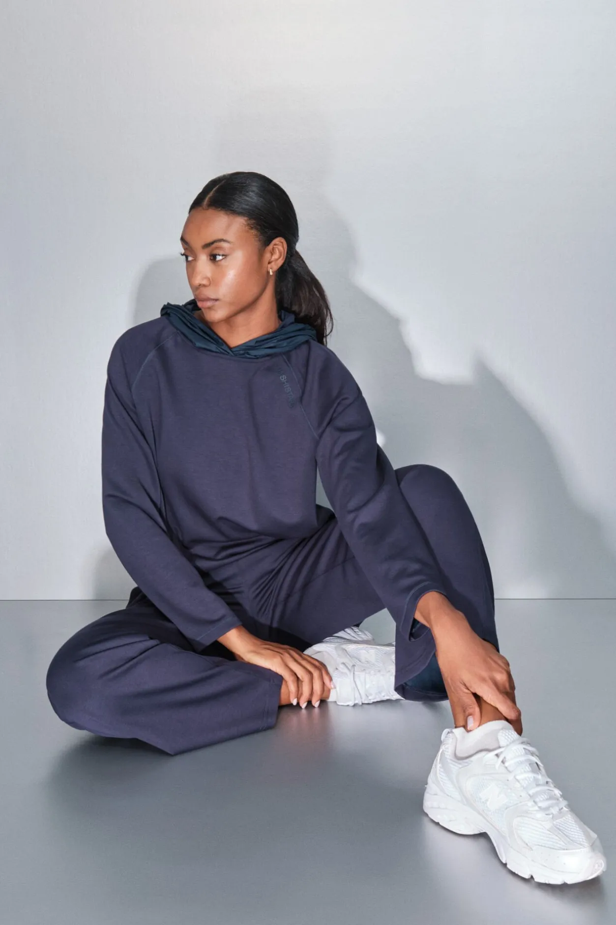 Dash and Stars Sudadera tacto suave oscuro azul New