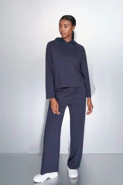 Dash and Stars Sudadera tacto suave oscuro azul New