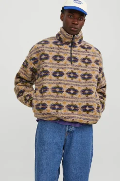 Jack & Jones Sudadera teddy gris Sale