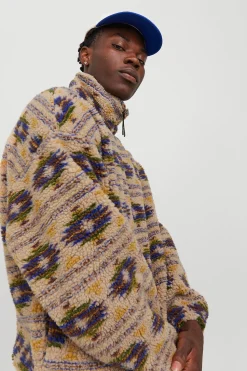 Jack & Jones Sudadera teddy gris Sale