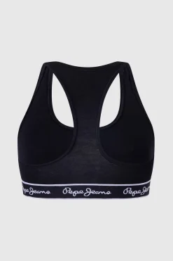 Pepe Jeans Sujetador bralette negro Discount