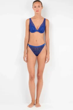 Gisela Sujetador bralette de encaje klein azul Discount