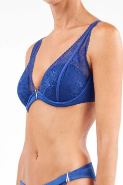 Gisela Sujetador bralette de encaje klein azul Discount