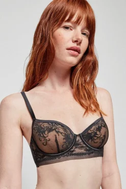 Gisela Sujetador capacidad con aros negro