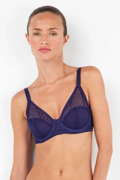 Gisela Sujetador capacidad sin relleno azul