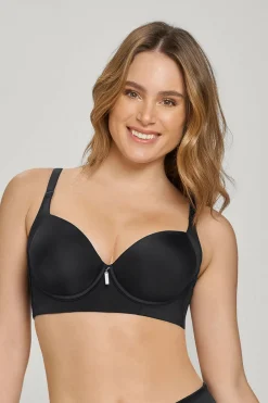 Leonisa Sujetador de push up suave y cubrimiento alto en sisa y espalda negro Discount