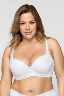Leonisa Sujetador de push up suave y cubrimiento alto en sisa y espalda blanco