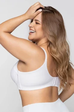 Leonisa Sujetador de push up suave y cubrimiento alto en sisa y espalda blanco
