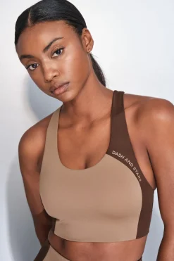Dash and Stars Sujetador deportivo 4D STRETCH color block nude Sale
