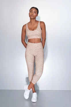 Dash and Stars Sujetador deportivo 4D STRETCH animal print blanco beige Hot