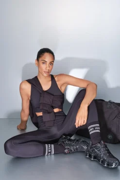 Dash and Stars Sujetador deportivo 4D Stretch negro Best