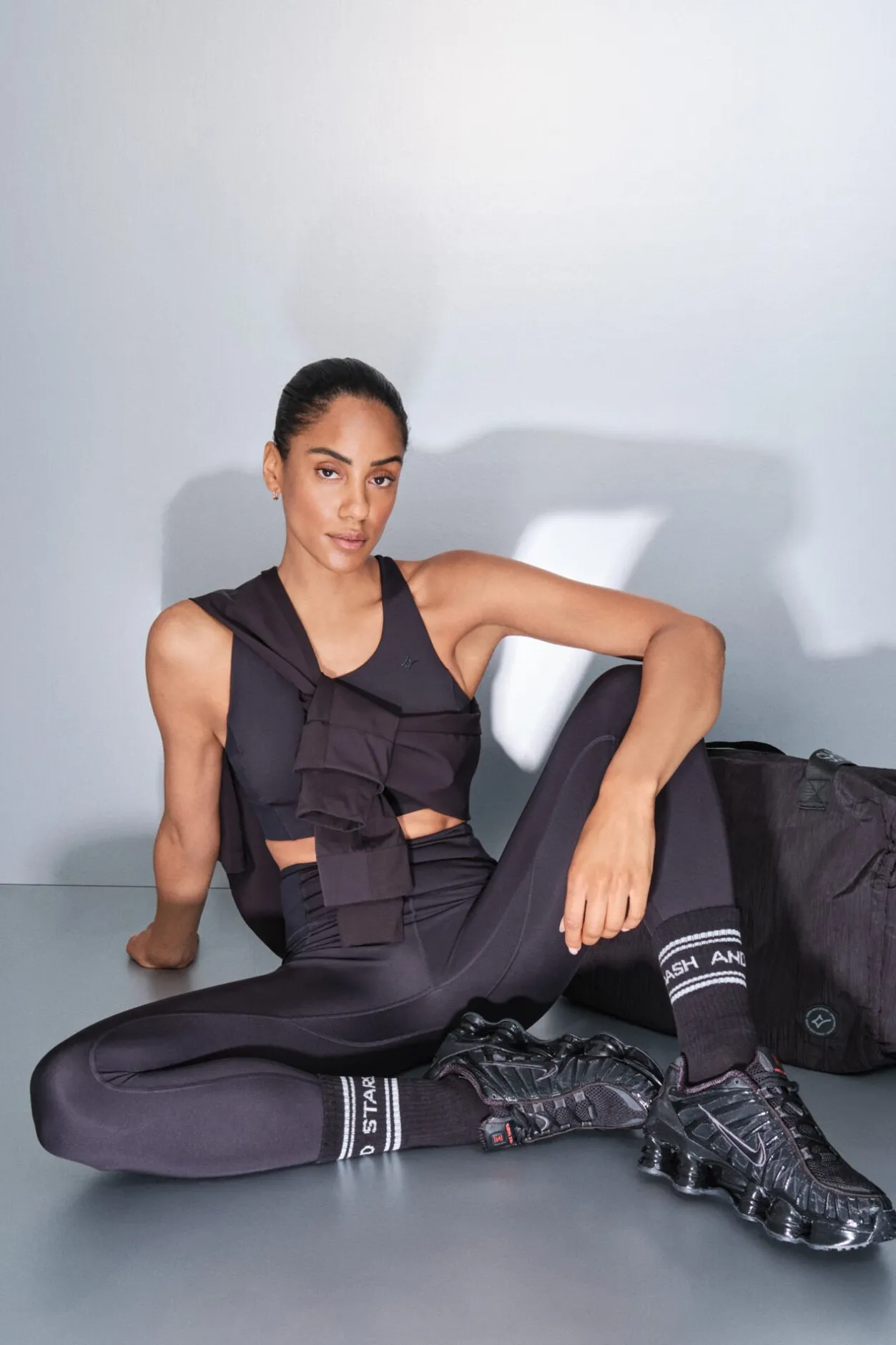 Dash and Stars Sujetador deportivo 4D Stretch negro Best