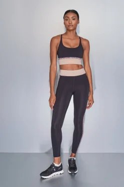 Dash and Stars Sujetador deportivo 4D STRETCH animal print negro Outlet