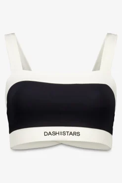 Dash and Stars Sujetador deportivo 4D Stretch bandeau blanco y negro Outlet