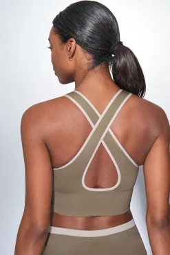 Dash and Stars Sujetador deportivo SEAMLESS COMFORT kaki verde Best