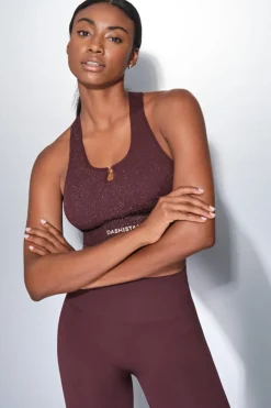 Dash and Stars Sujetador deportivo SEAMLESS COMFORT morado burdeos Hot