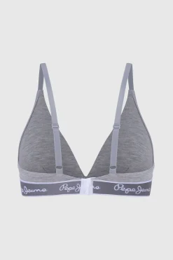 Pepe Jeans Sujetador en algodón y modal gris Outlet