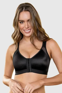 Leonisa Sujetador facilitador de postura con control de volumen del pecho Multi/Functional negro New
