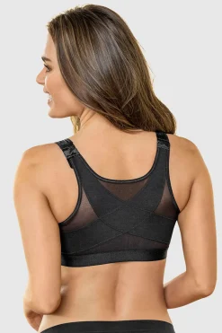 Leonisa Sujetador facilitador de postura con control de volumen del pecho Multi/Functional negro New