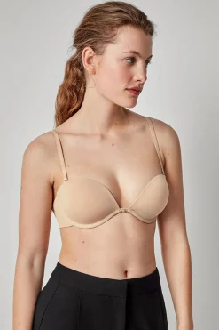 Gisela Sujetador multiposición escote nude