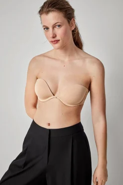 Gisela Sujetador multiposición escote nude