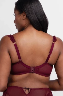 Dorina Sujetador sin relleno de cobertura total Lyra Satin rojo Sale