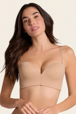 Leonisa Sujetador sin tirantes Antigravedad Nueva Edición - Máximo soporte - No se cae beige Sale