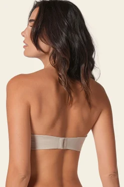 Leonisa Sujetador sin tirantes Antigravedad de push up alto sin aro beige Outlet