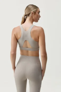 Born Living Yoga Sujetador top deportivo Denise gris kaki Online