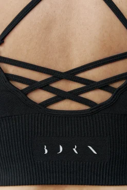 Born Living Yoga Sujetador top deportivo India negro Clearance