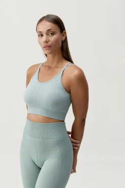 Born Living Yoga Sujetador top deportivo Sarvan verde kaki Best