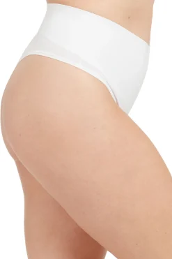 Spanx Tanga moldeador de algodón blanco New