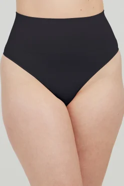Spanx Tanga moldeador de talle alto nylon reciclado negro Hot