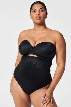 Spanx Tanga moldeador de talle alto negro Sale