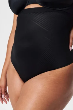 Spanx Tanga moldeador de talle alto negro Sale