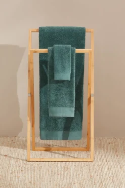 Textura Toalla baño rizo algodón egipcio 90x150cm. verde Sale