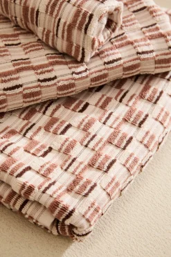 Calma House Toalla de baño de algodón de rizo jacquard Mercurio naranja Online