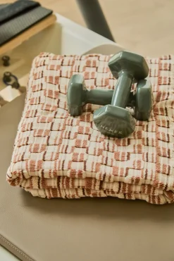 Calma House Toalla de baño de algodón de rizo jacquard Mercurio naranja Online