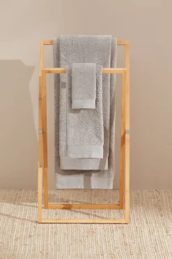 Textura Toalla tocador rizo algodón egipcio 30x50cm. gris Hot