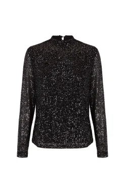 Slowlove Top brillante Negro