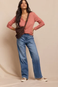 Slowlove Top cárdigan blonda Rosa Outlet