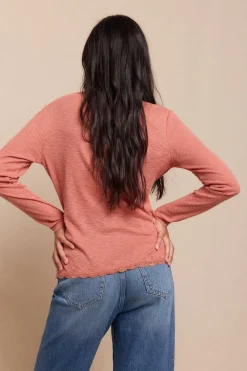 Slowlove Top cárdigan blonda Rosa Outlet