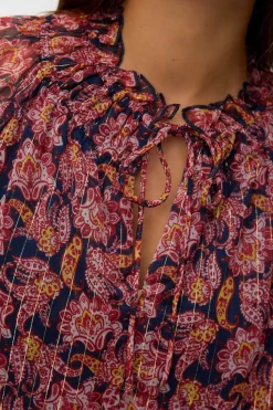 Vero Moda Top de gasa manga larga Multicolor New