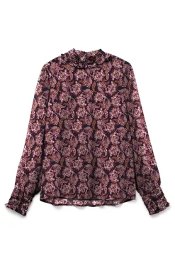 Vero Moda Curve Top de gasa manga larga Curve Azul marino Outlet