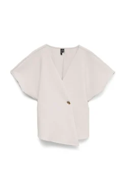 Vero Moda Top de manga corta murciélago Gris Sale