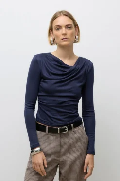 Vero Moda Top de manga larga Azul marino Online